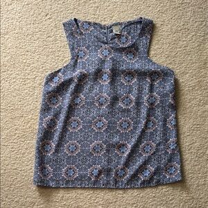 Patterned Sleeveless Top